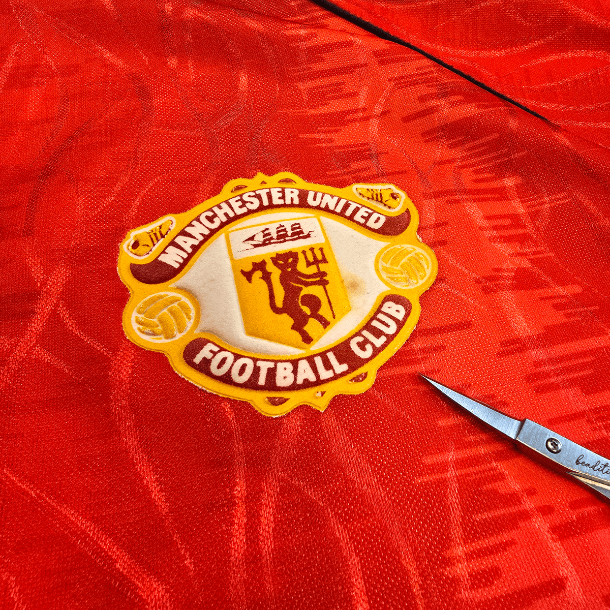 1990/92 Manchester United Home Football Shirt (L) Adidas - Football Finery - FF304684