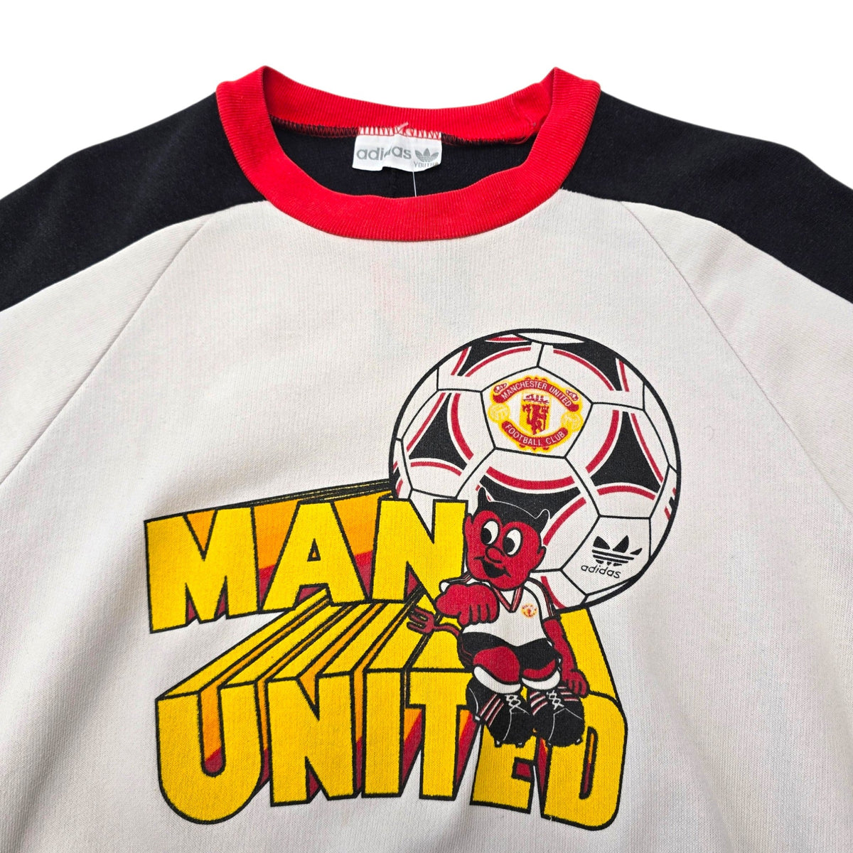1990/92 Manchester United Training Sweater (Y) Adidas - Football Finery - FF308129
