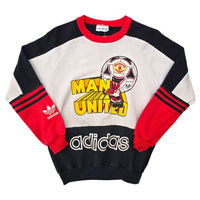 1990/92 Manchester United Training Sweater (Y) Adidas - Football Finery - FF308129