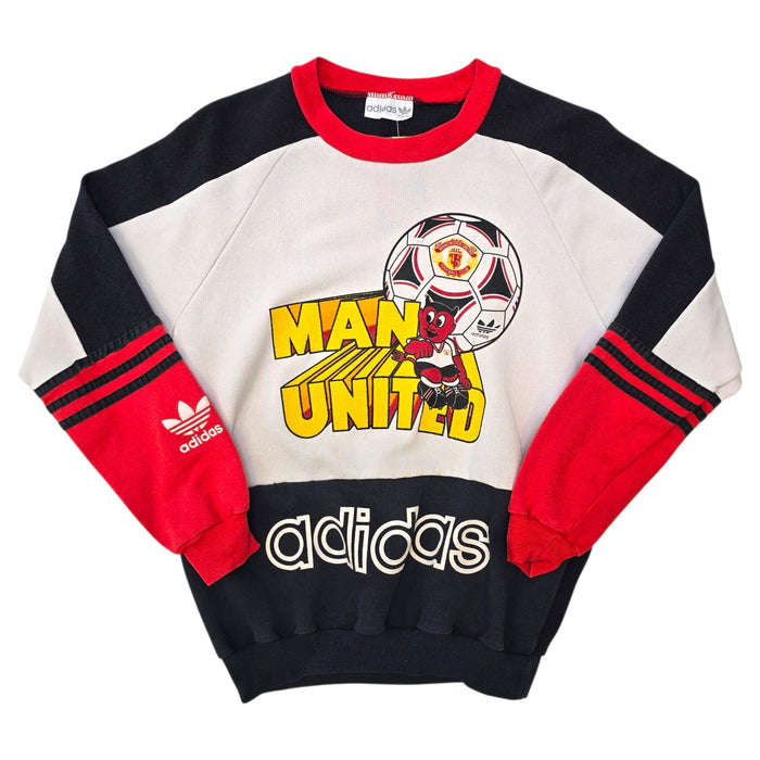 1990/92 Manchester United Training Sweater (Y) Adidas - Football Finery - FF308129