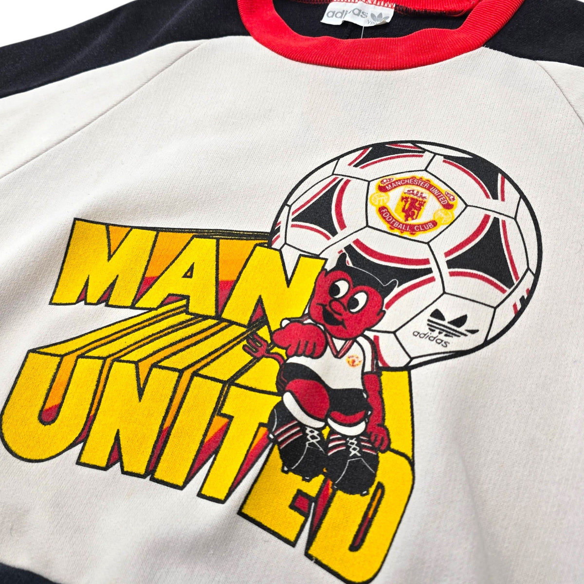 1990/92 Manchester United Training Sweater (Y) Adidas - Football Finery - FF308129