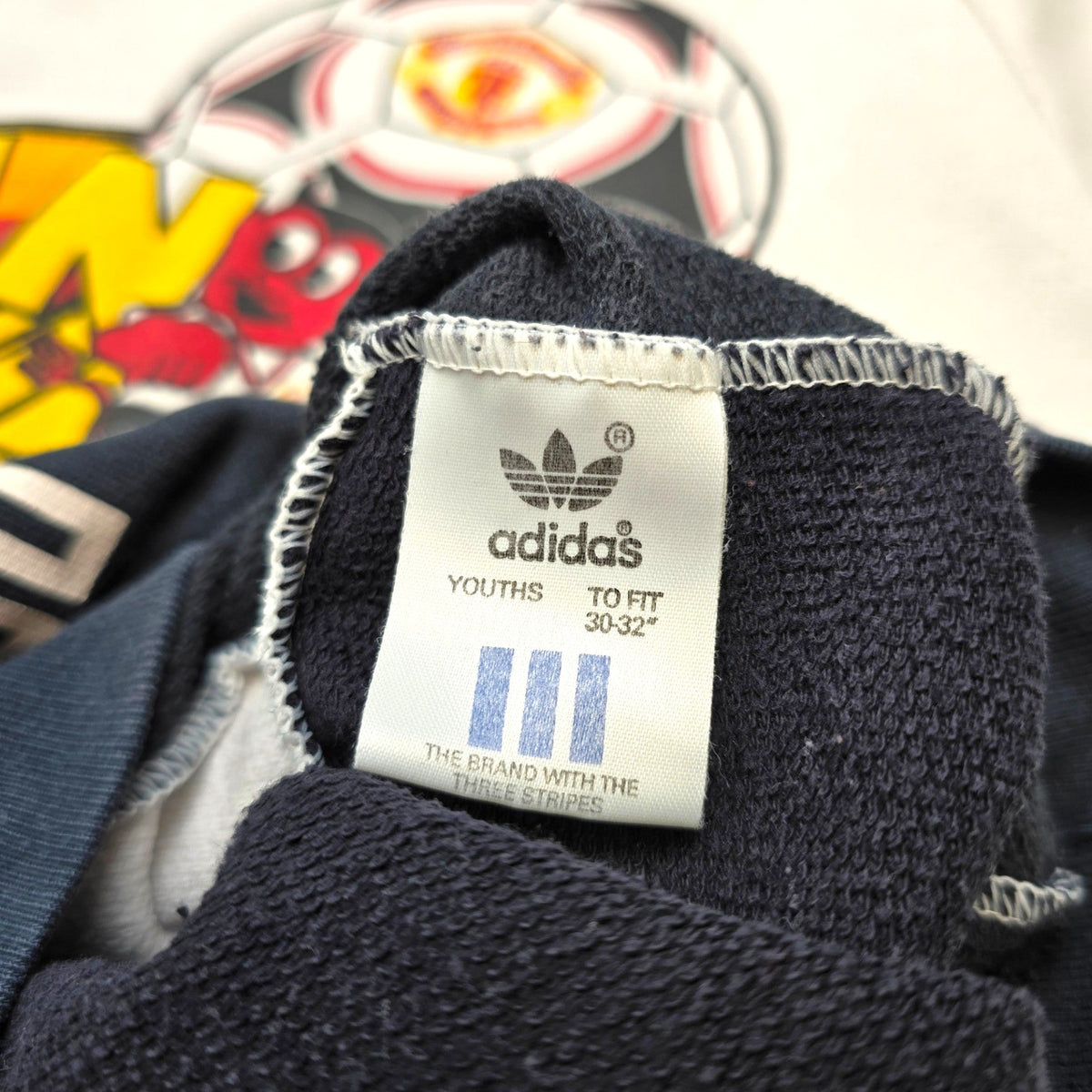 1990/92 Manchester United Training Sweater (Y) Adidas - Football Finery - FF308129