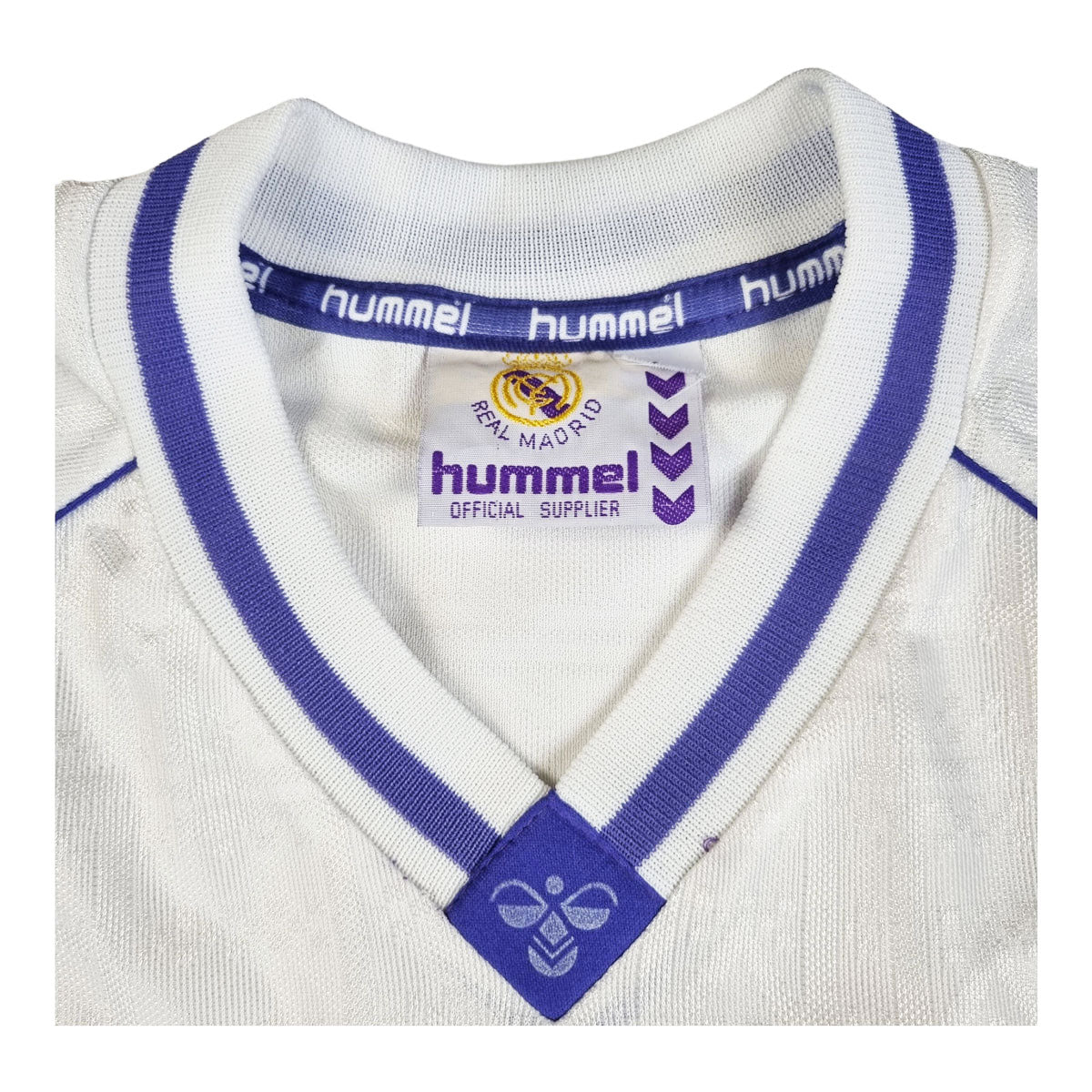 1990/92 Real Madrid Home Football Shirt (L) Hummel - Football Finery - FF202857