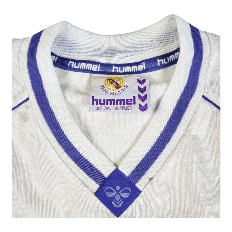 1990/92 Real Madrid Home Football Shirt (L) Hummel - Football Finery - FF202857
