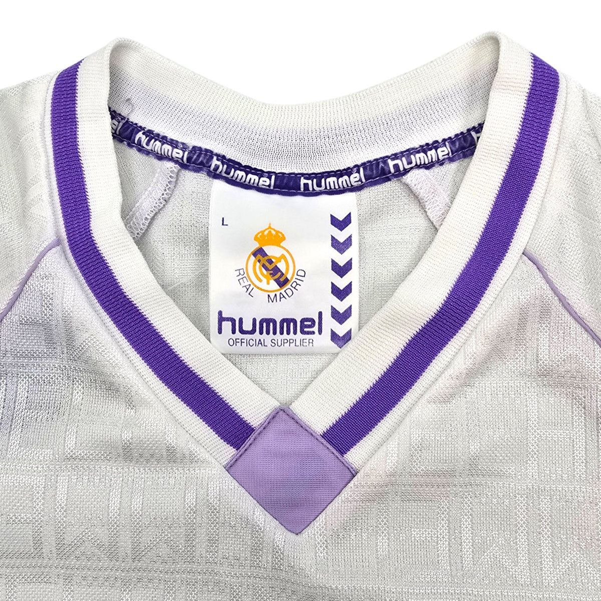 1990/92 Real Madrid Home Football Shirt (L) Hummel - Football Finery - FF306422
