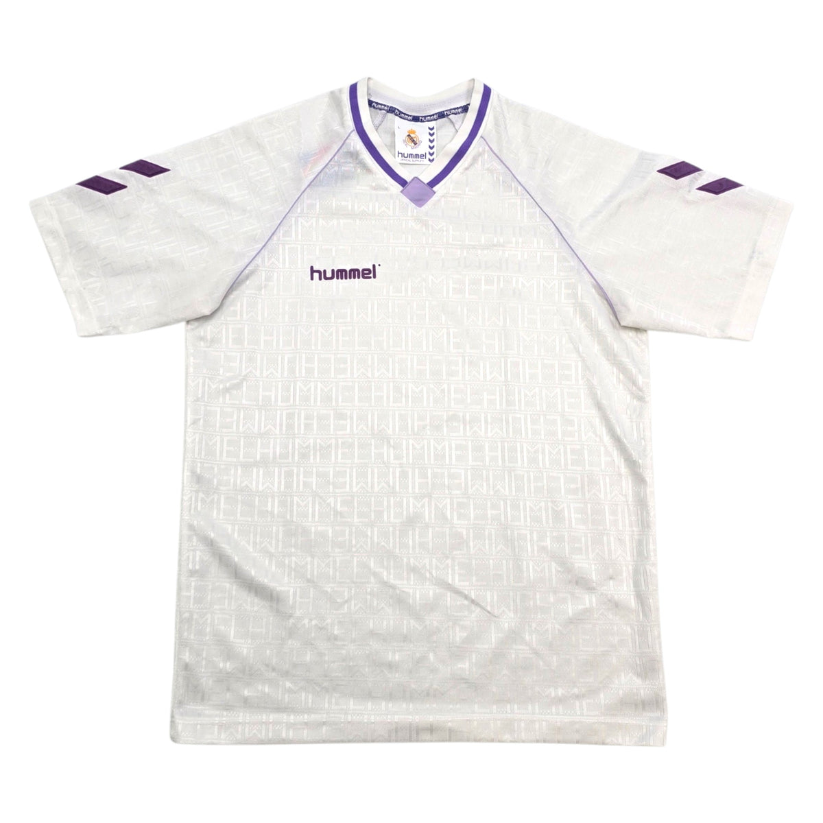 1990/92 Real Madrid Home Football Shirt (L) Hummel - Football Finery - FF306422