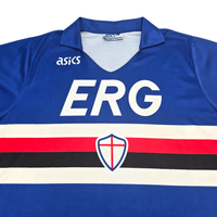 1990/92 Sampdoria Home Football Shirt (XL) Asics - Football Finery - FF302246