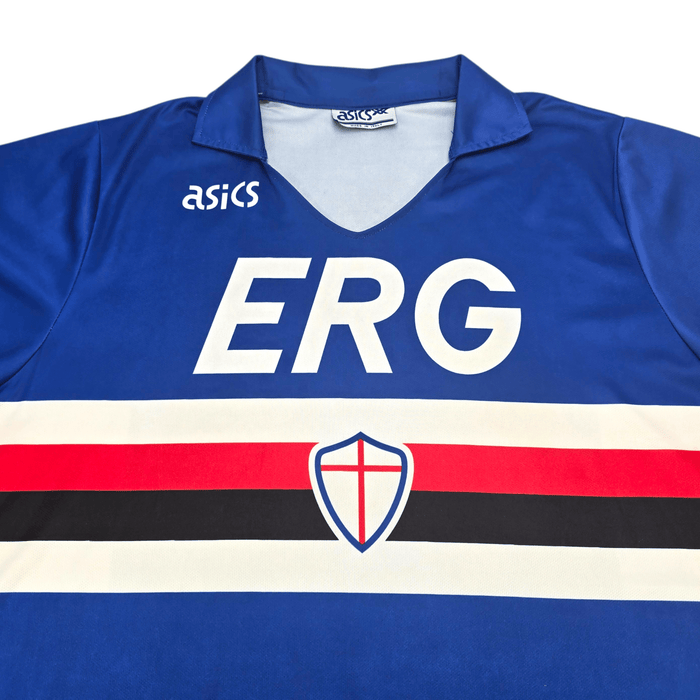 1990/92 Sampdoria Home Football Shirt (XL) Asics - Football Finery - FF302246