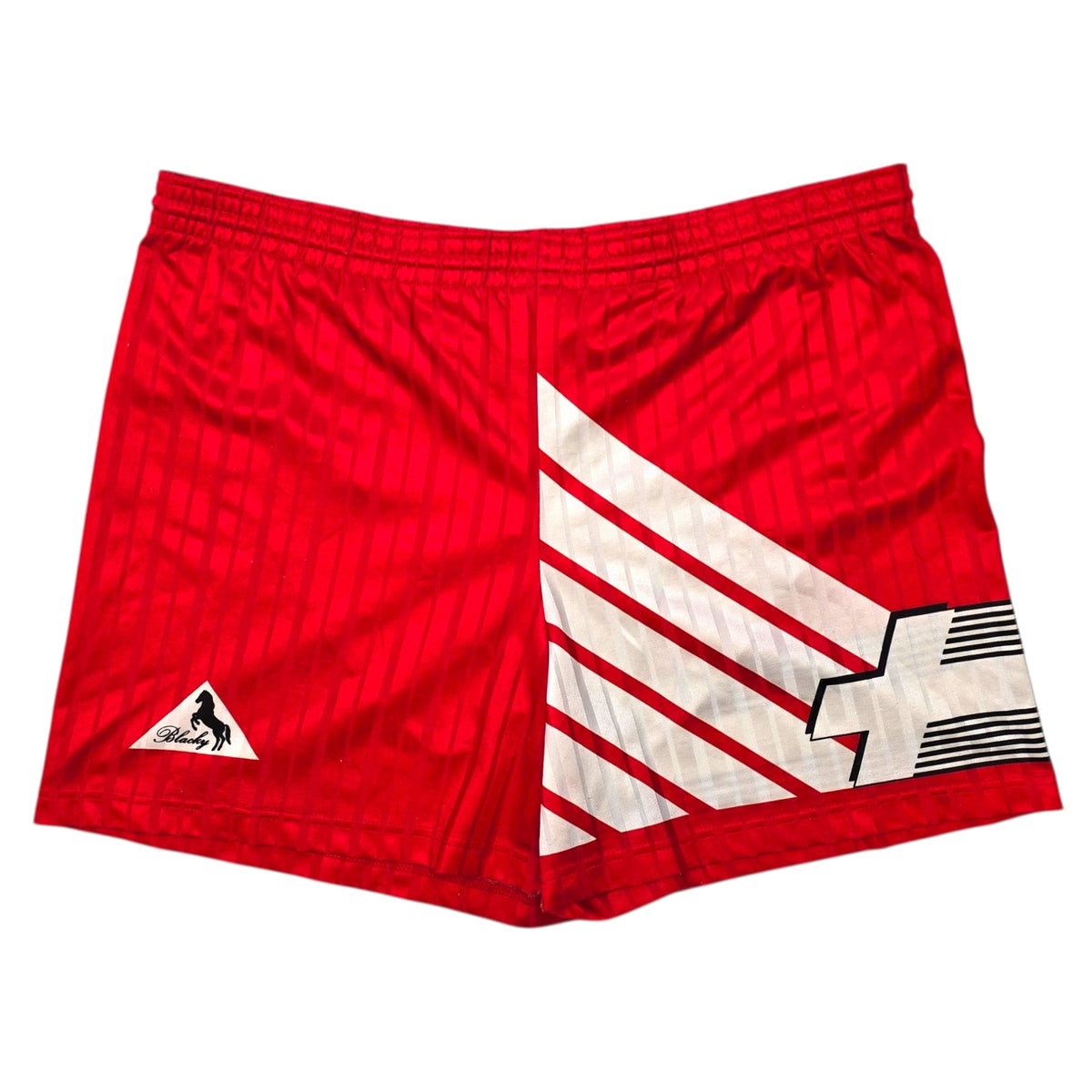 1990/92 Switzerland Football Shorts (XL) Blacky | Home - Football Finery - SS10030