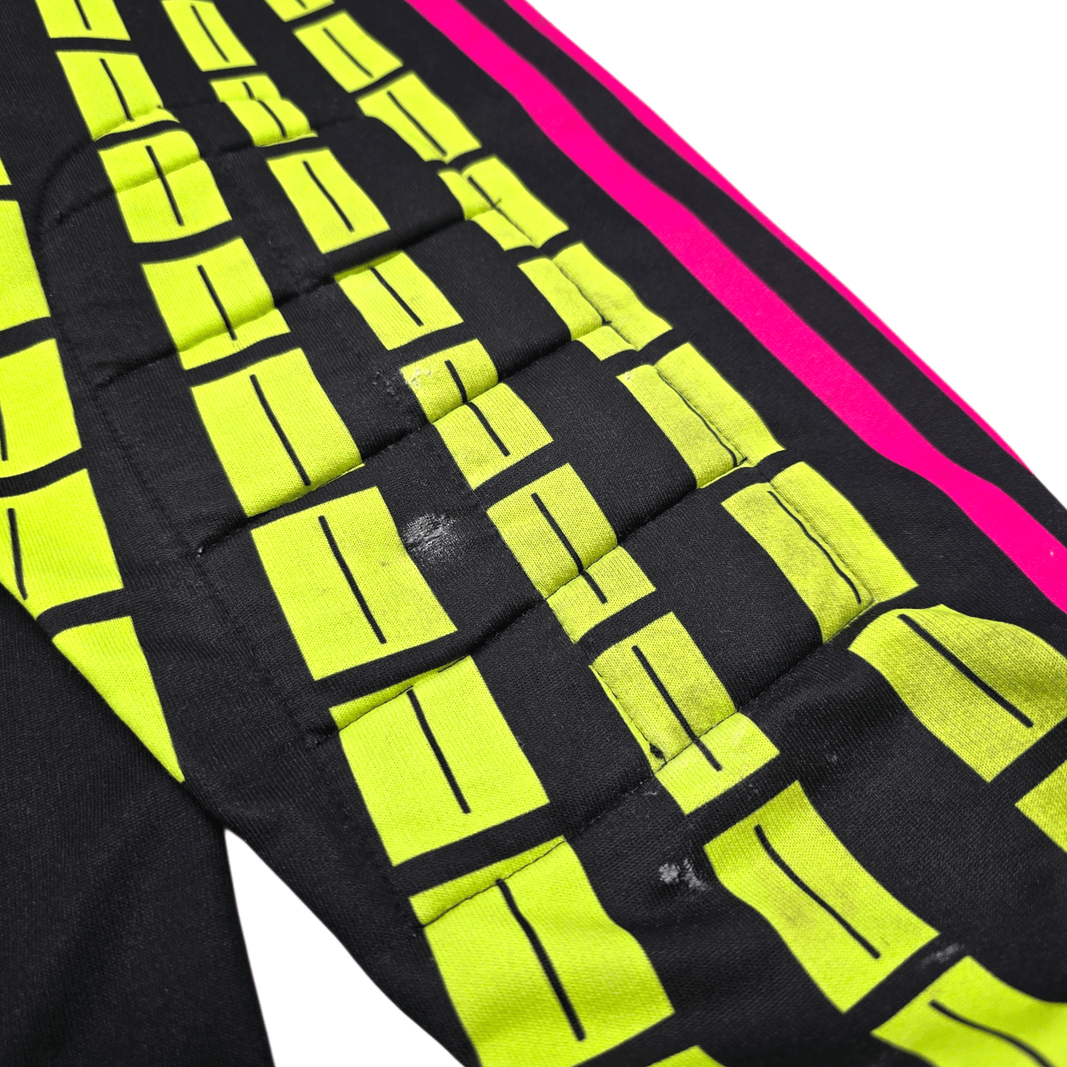 1990s Template Goal Keeper Football Shirt (L) Adidas 1 (Pink/Green) - Football Finery - FF302595