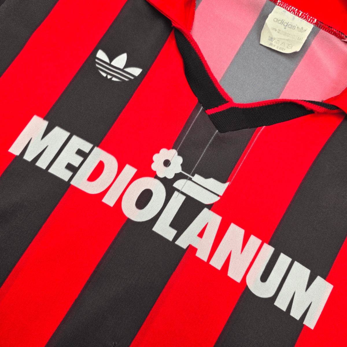 1991/92 AC Milan Home Football Shirt (M) Adidas - Football Finery - FF300855