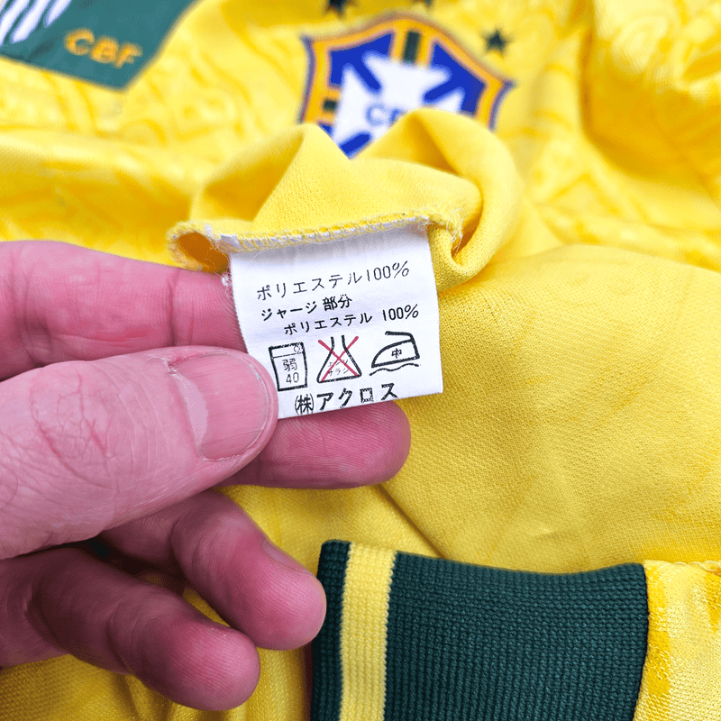 1991/92 Brazil Home Football Shirt (L) Umbro - Football Finery - FF204541