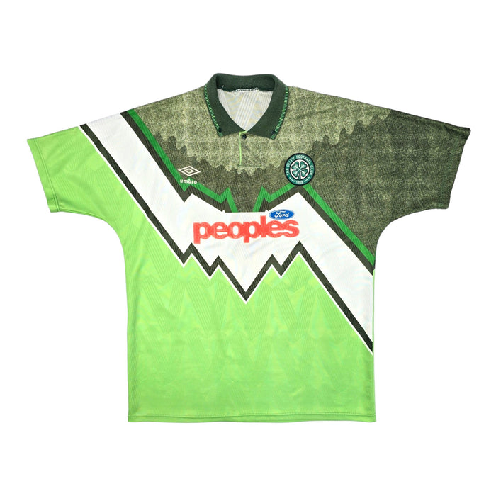 1991/92 Celtic Away Football Shirt (L) Umbro - Football Finery - FF203970