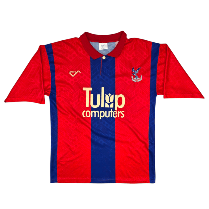 1991/92 Crystal Palace Home Football Shirt (M) Ribero - Football Finery - FF301595