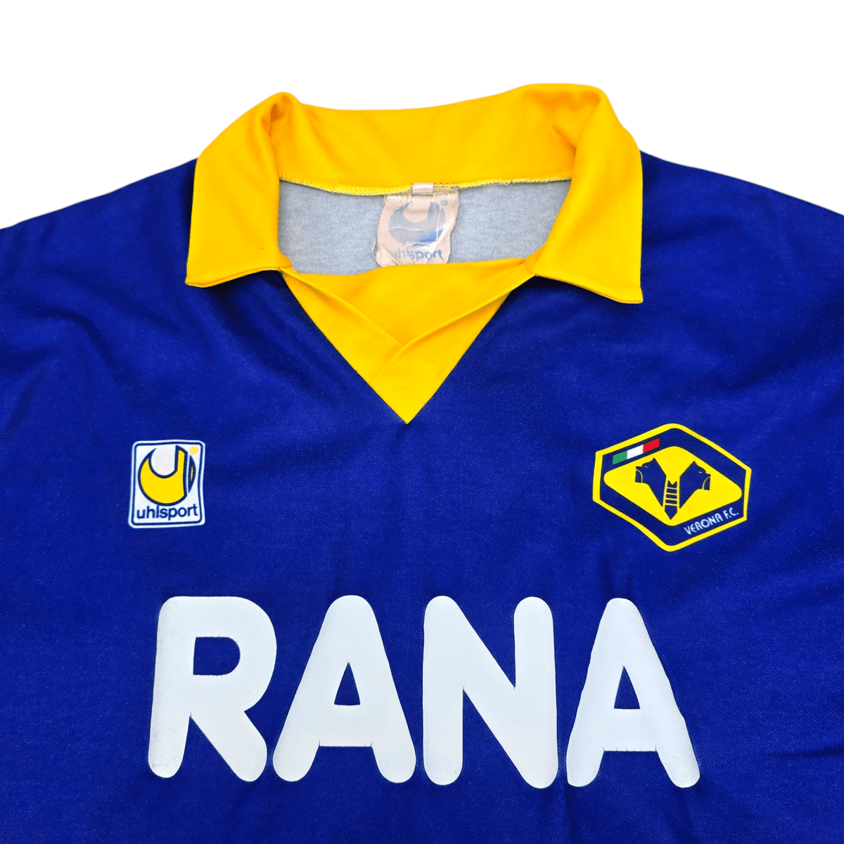 1991/92 Hellas Verona Home Football Shirt (XL) Uhlsport #5 - Football Finery - FF300105