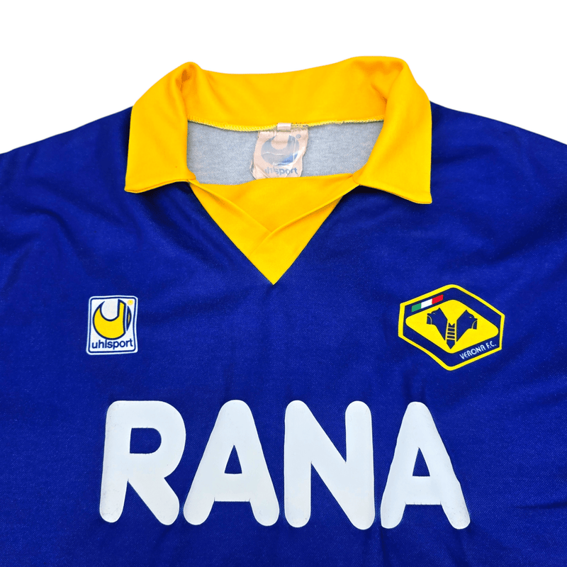 1991/92 Hellas Verona Home Football Shirt (XL) Uhlsport #5 - Football Finery - FF300105