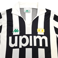 1991/92 Juventus Home Football Shirt (S) Kappa - Football Finery - FF301783