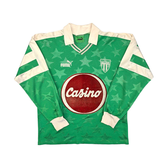 1991/92 Saint Etienne Home Football Shirt (M) Puma - Football Finery - FF203986