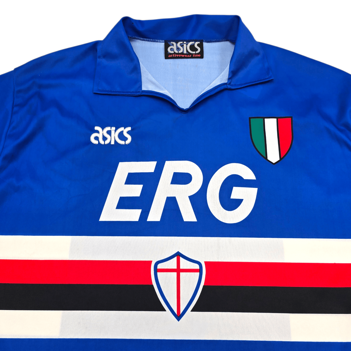1991/92 Sampdoria Home Football Shirt (XL) Asics - Football Finery - FF304091