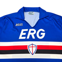1991/92 Sampdoria Home Football Shirt (XL) Asics - Football Finery - FF305699
