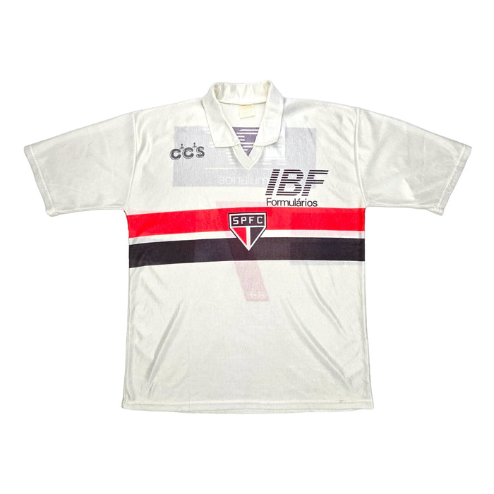1991/92 Sao Paulo Home Football Shirt (M) CSS #7 - Football Finery - FF202909