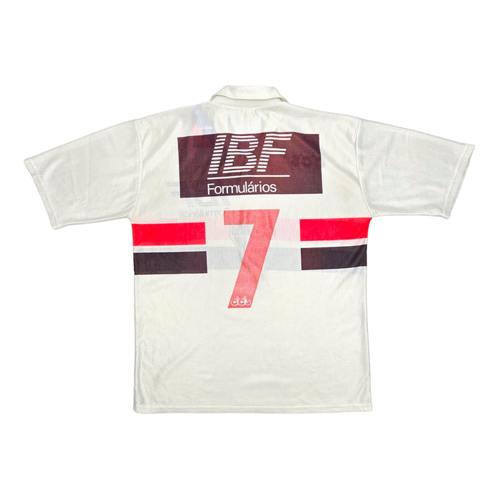 1991/92 Sao Paulo Home Football Shirt (M) CSS #7 - Football Finery - FF202909