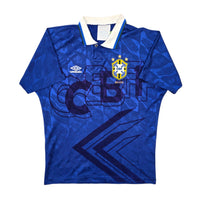 1991/93 Brazil Away Football Shirt (M) Umbro - Football Finery - FF307018