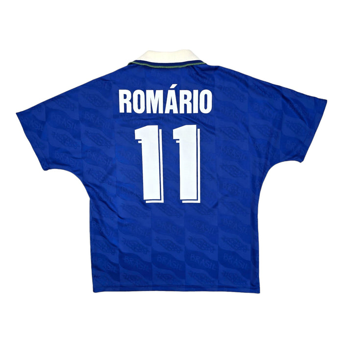 1991/93 Brazil Away Football Shirt (XL) Umbro #11 Romario - Football Finery - FF203946
