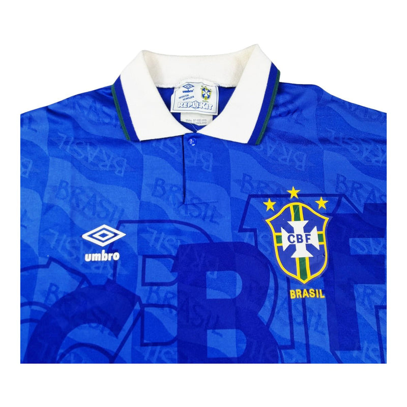 1991/93 Brazil Away Football Shirt (XL) Umbro - Football Finery - FF202581