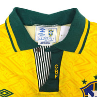 1991/93 Brazil Home Football Shirt (XL) Umbro - Football Finery - FF304367