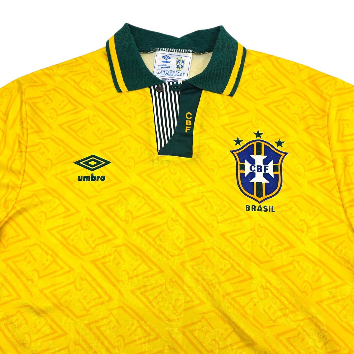 1991/93 Brazil Home Football Shirt (XL) Umbro - Football Finery - FF304367