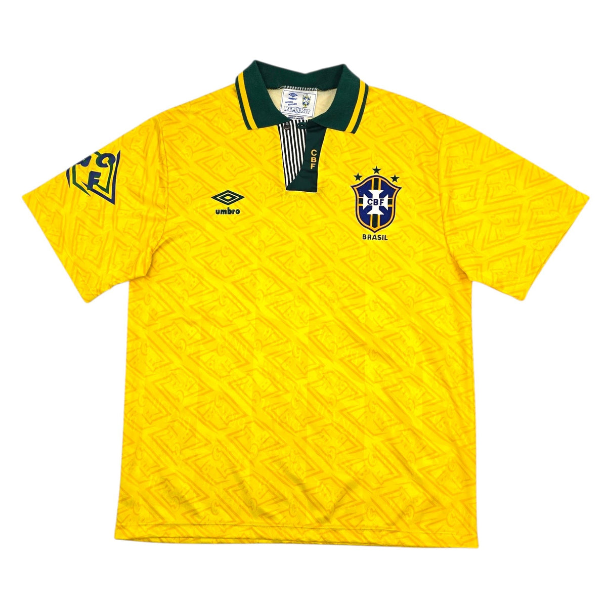 1991/93 Brazil Home Football Shirt (XL) Umbro - Football Finery - FF304367