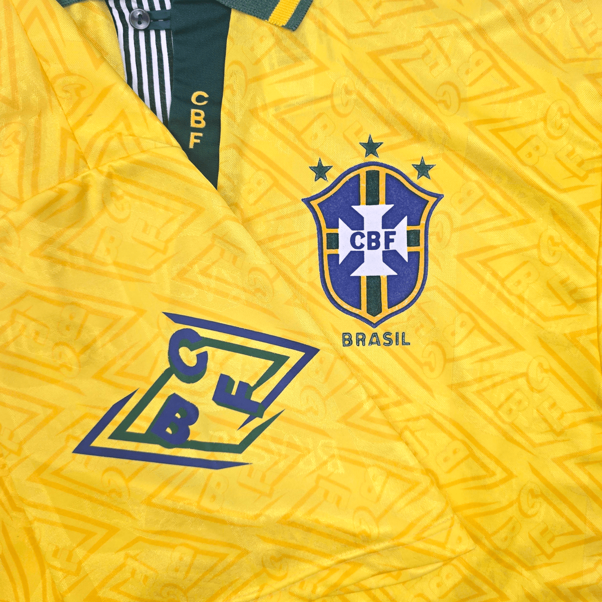 1991/93 Brazil Home Football Shirt (XL) Umbro - Football Finery - FF305248