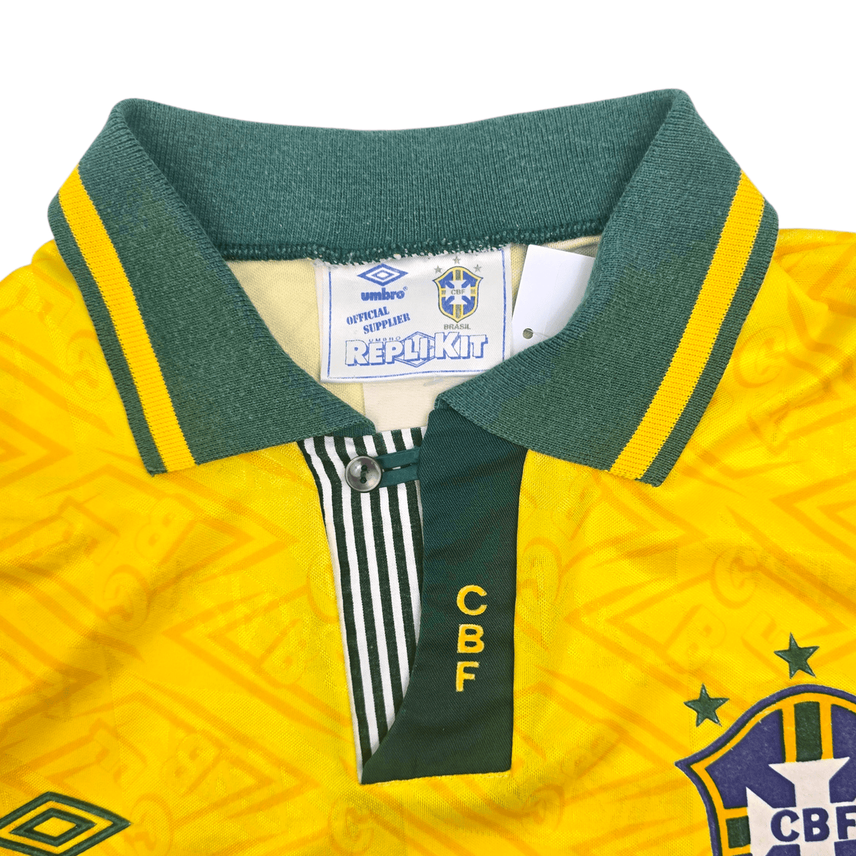 1991/93 Brazil Home Football Shirt (XL) Umbro - Football Finery - FF305248