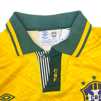 1991/93 Brazil Home Football Shirt (XL) Umbro - Football Finery - FF305248