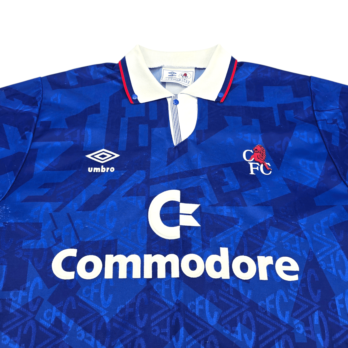 1991/93 Chelsea Home Football Shirt (L) Umbro - Football Finery - FF303082