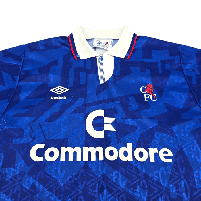 1991/93 Chelsea Home Football Shirt (L) Umbro - Football Finery - FF303082