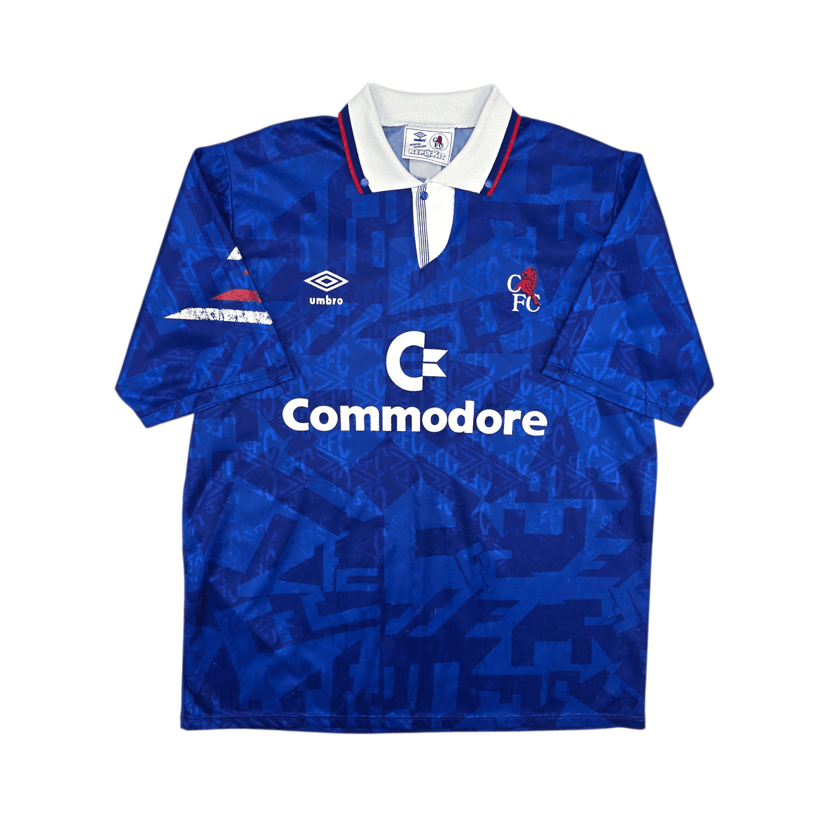 1991/93 Chelsea Home Football Shirt (L) Umbro - Football Finery - FF303082