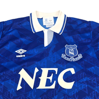 1991/93 Everton Home Football Shirt (L) Umbro - Football Finery - FF300931