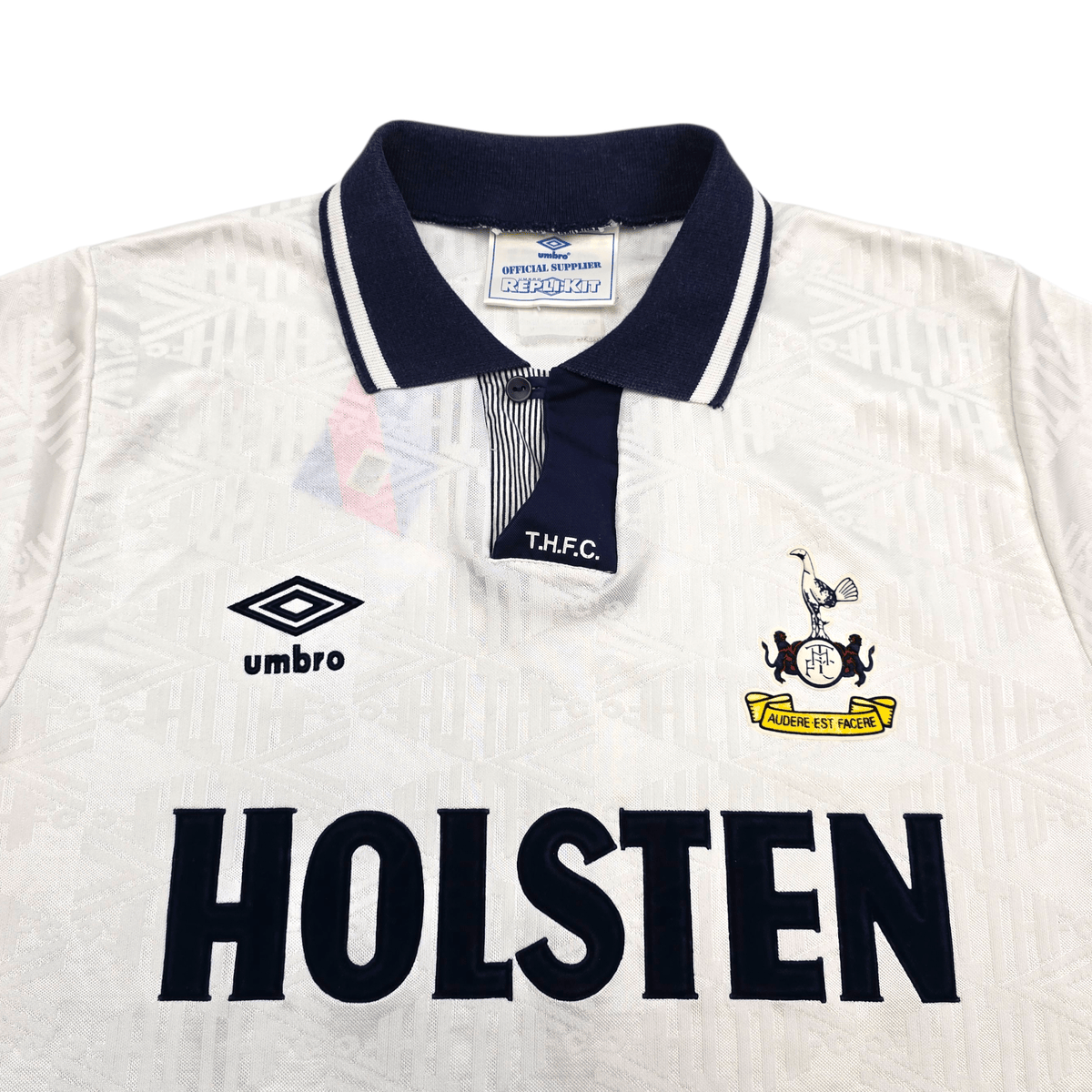 1991/93 Tottenham Hotspur Home Football Shirt (S) Umbro - Football Finery - FF304697