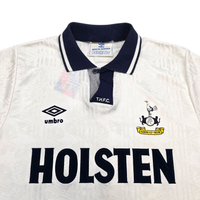 1991/93 Tottenham Hotspur Home Football Shirt (S) Umbro - Football Finery - FF304697