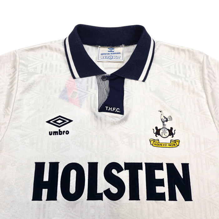 1991/93 Tottenham Hotspur Home Football Shirt (S) Umbro - Football Finery - FF304697