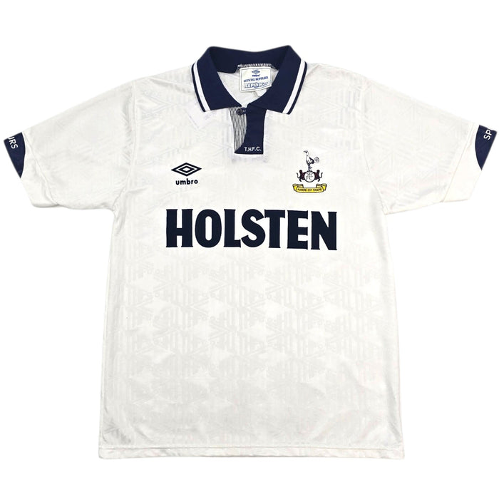 1991/93 Tottenham Hotspur Home Football Shirt (S) Umbro - Football Finery - FF305598