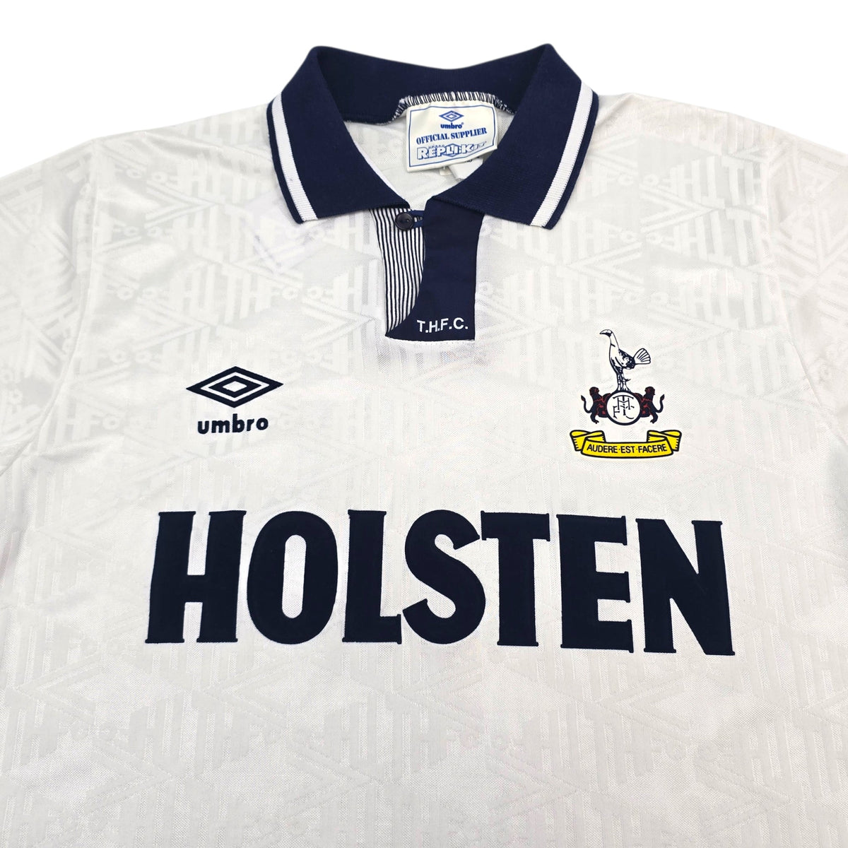 1991/93 Tottenham Hotspur Home Football Shirt (S) Umbro - Football Finery - FF305598