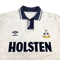 1991/93 Tottenham Hotspur Home Football Shirt (XL) Umbro - Football Finery - FF304159