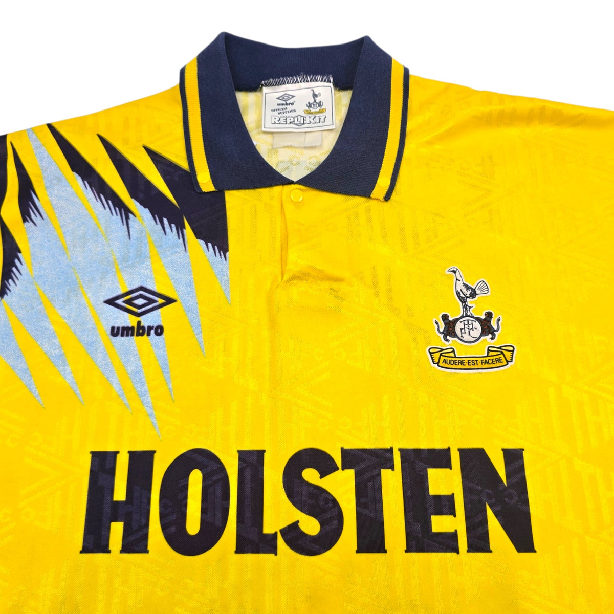 1991/95 Tottenham Hotspur Away Football Shirt (XL) Umbro 18 Klinsmann - Football Finery - FF305597