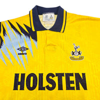 1991/95 Tottenham Hotspur Away Football Shirt (XL) Umbro 18 Klinsmann - Football Finery - FF305597