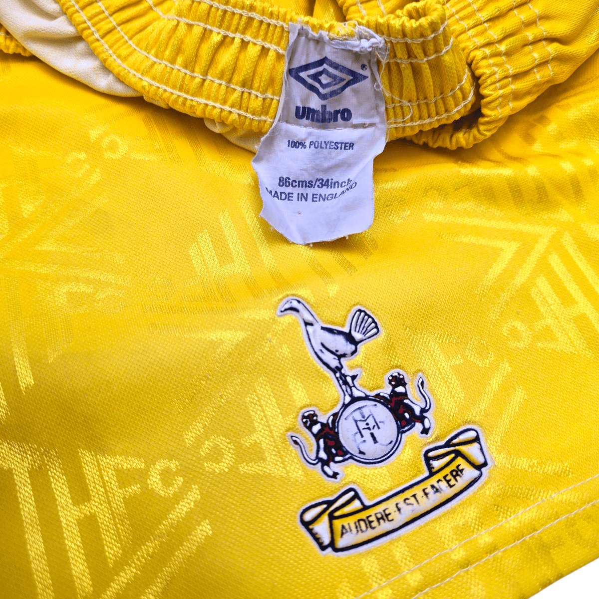 1991/95 Tottenham Hotspur Away Football Shorts (M) Umbro - Football Finery - FF301386