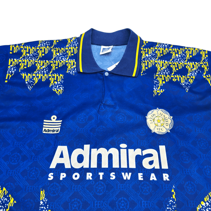 1992/93 Leeds United Away Football Shirt (XL) Admiral - Football Finery - FF302329