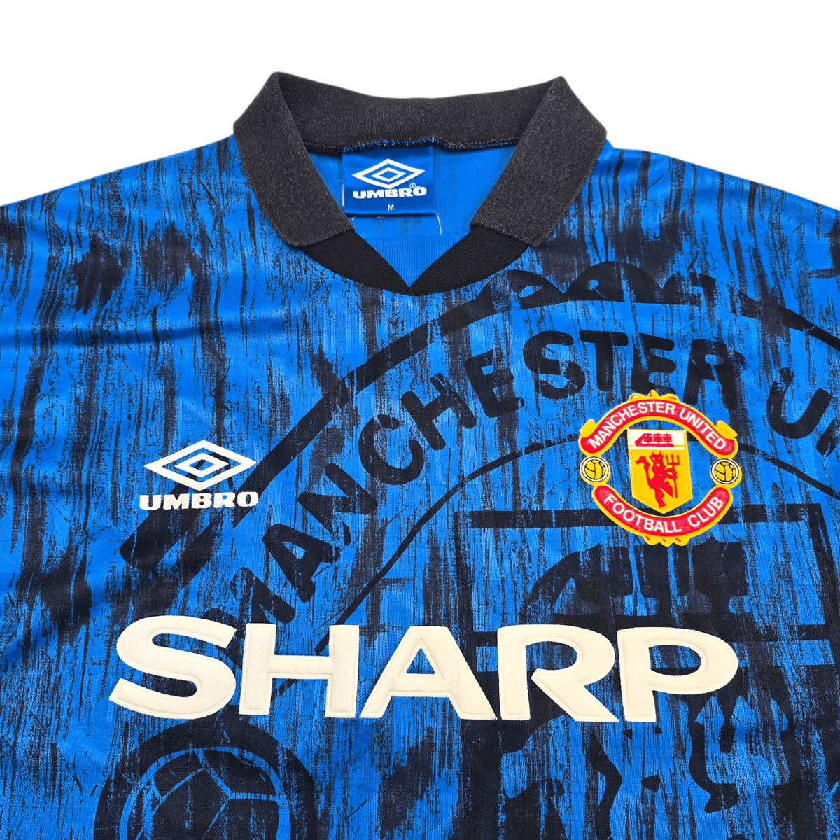 1992/93 Manchester United Away Football Shirt (M) Umbro – Football